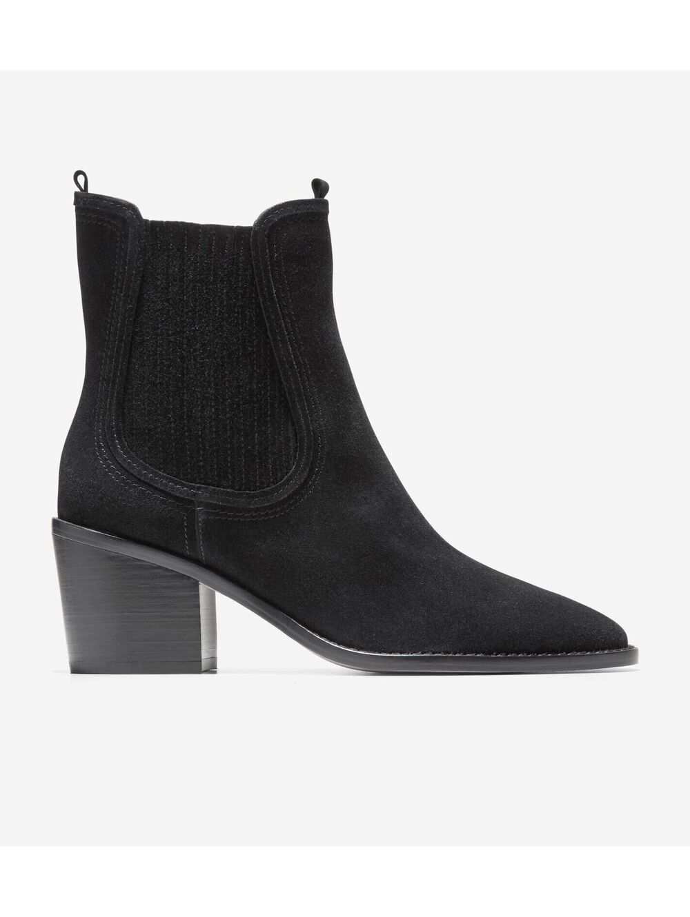 Cole Haan Janelle Suede  Chelsea  Boots Black 10 B - ($220)